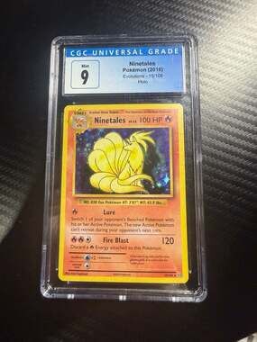 2016 Pokémon XY Evolutions Ninetales Holo #15/108 CGC 9 Mint
